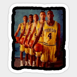 Vintage Basketball Team Sticker